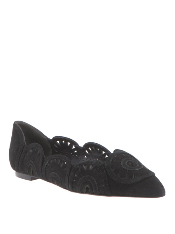 TORY BURCH: flat shoes online - Leyla cut-out flats
