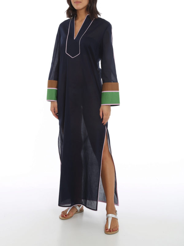 TORY BURCH: maxi dresses online - Cotton long caftan