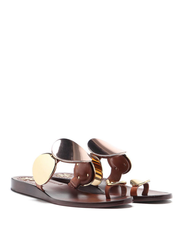 Tory burch hot sale multi disc sandals