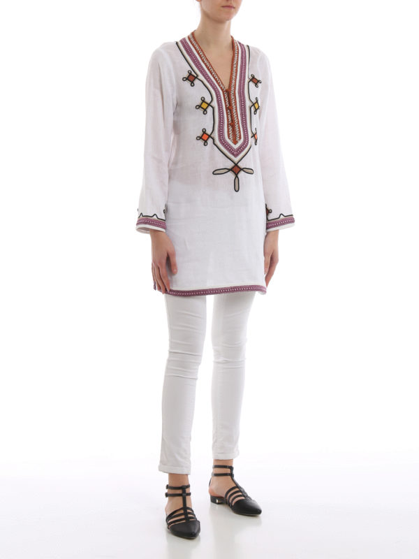 TORY BURCH: Túnicas online - Túnica - Blanco
