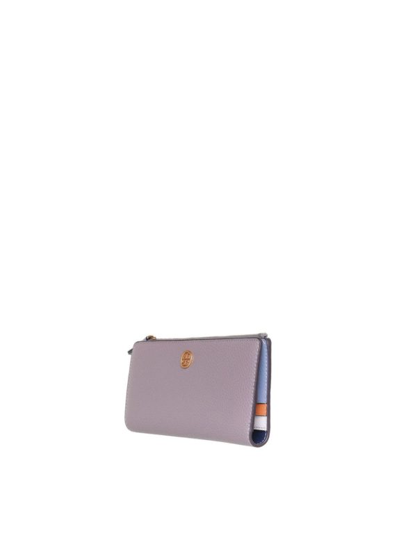 TORY BURCH: wallets & purses online - Walker zip wallet in gray