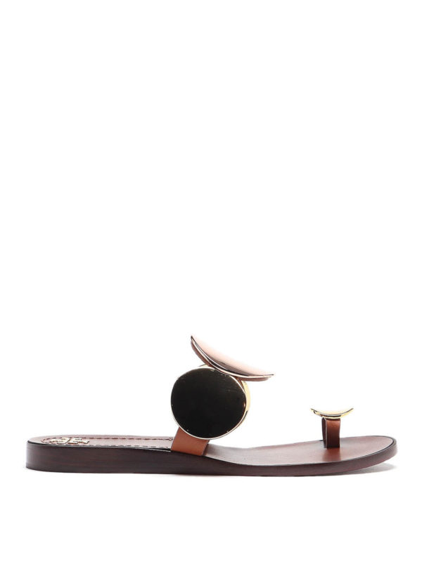 TORY BURCH: sandals - Patos multi disk sandals