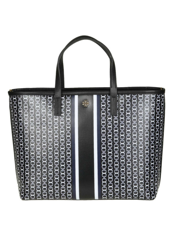 TORY BURCH: totes bags - Black Gemini Small tote