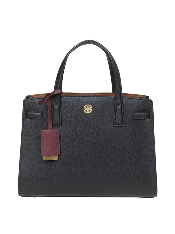 TORY BURCH: totes bags - Walker black small tote