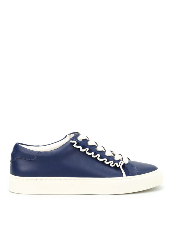 TORY BURCH: trainers - Ruffle leather sneakers