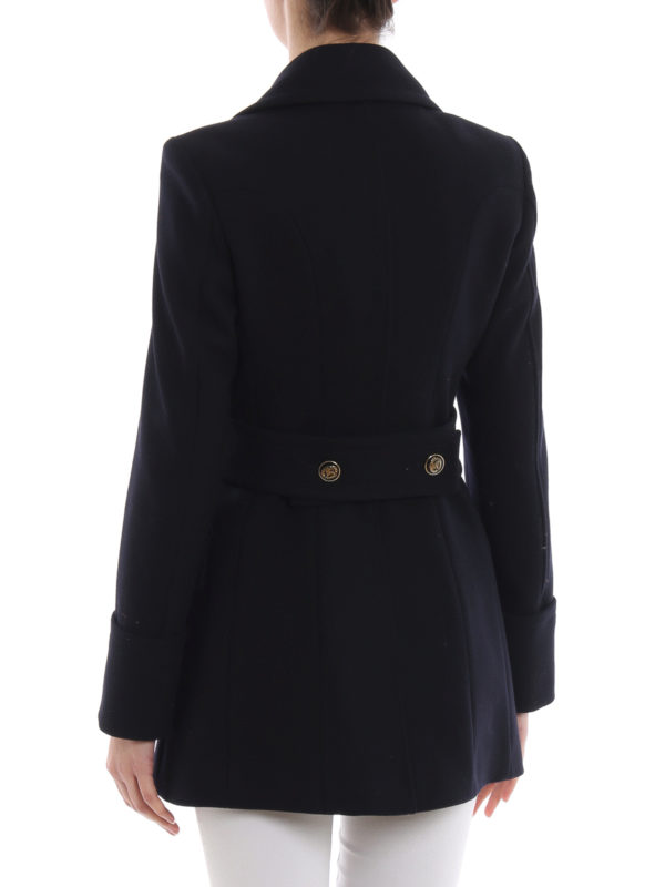 Tredegar wool cloth pea coat shop online: BURBERRY