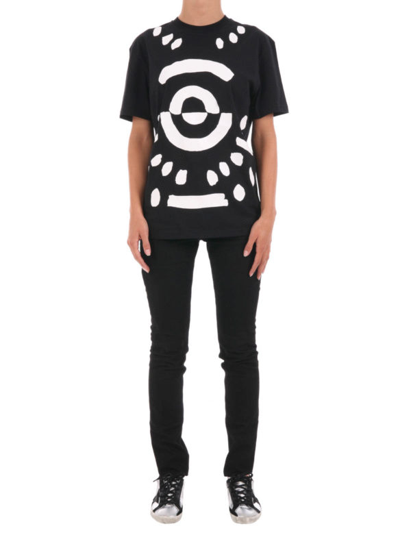 Tribal printed T-shirt shop online: MCQ