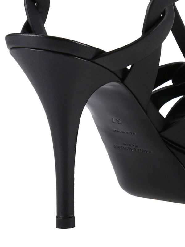 Tribute 75 platform leather sandals shop online: SAINT LAURENT