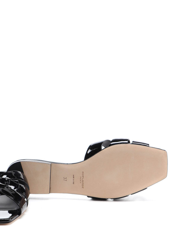Tribute patent sandals shop online: SAINT LAURENT