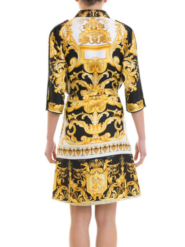 Knielanges Kleid - Gold shop online: VERSACE