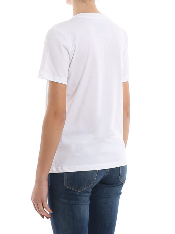 Trick Or Chic printed jersey T-shirt shop online: MOSCHINO