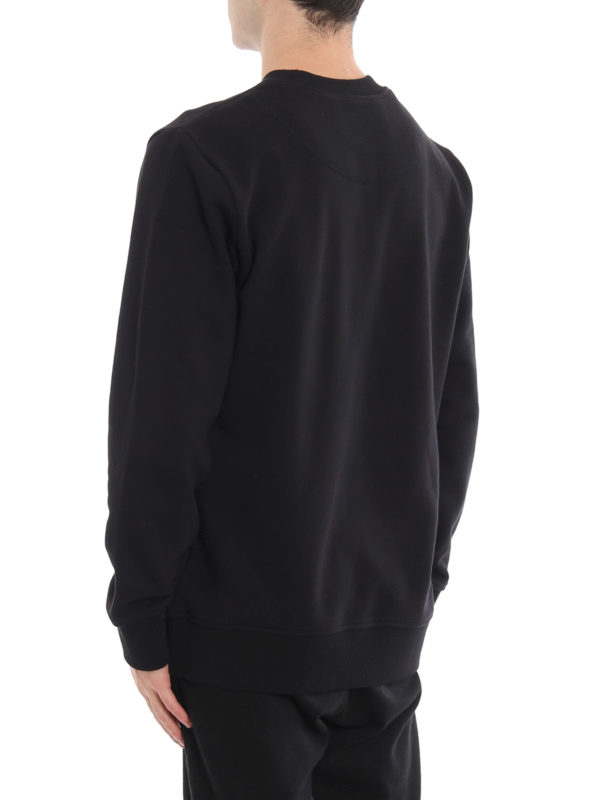 Trippy Logo black sweatshirt shop online: MOOSE KNUCKLES