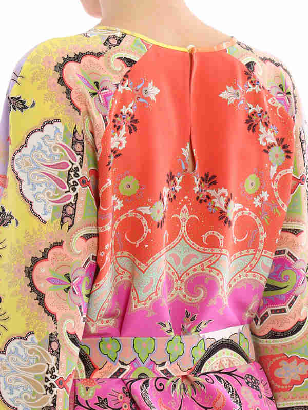 tunics shop online Belted silk tunic