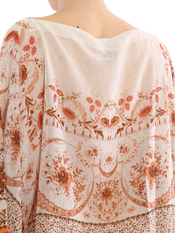 tunics shop online Sheer silk poncho