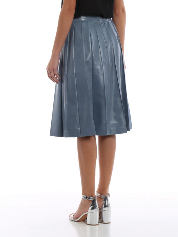 Lederrock - Hellblau shop online: BOTTEGA VENETA