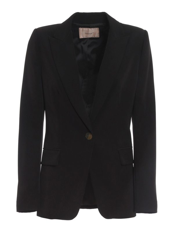 TWINSET: Blazer - Blazer - Negro