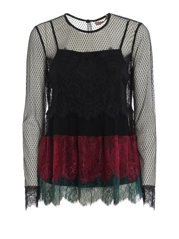 TWINSET: Blouses - Blouse - Noir
