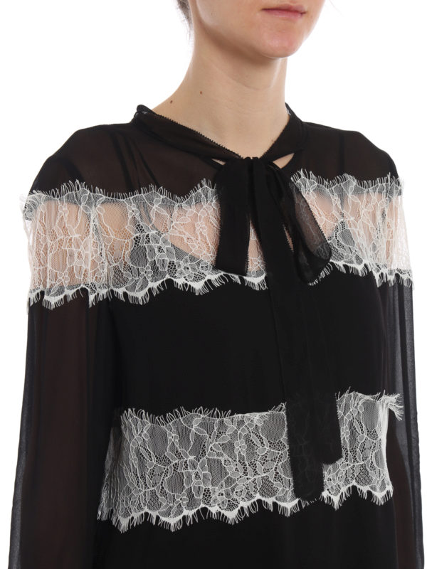 TWINSET buy online Lace insert chiffon blouse