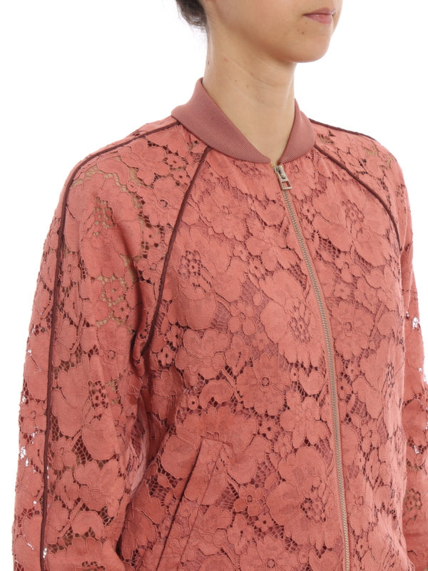 TWINSET buy online Macramé lace bomber jacket