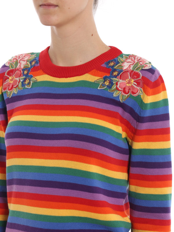 TWINSET buy online Rainbow crew neck