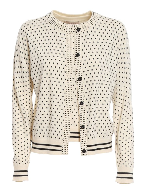 TWINSET: Cardigans - Cardigan - Weiß