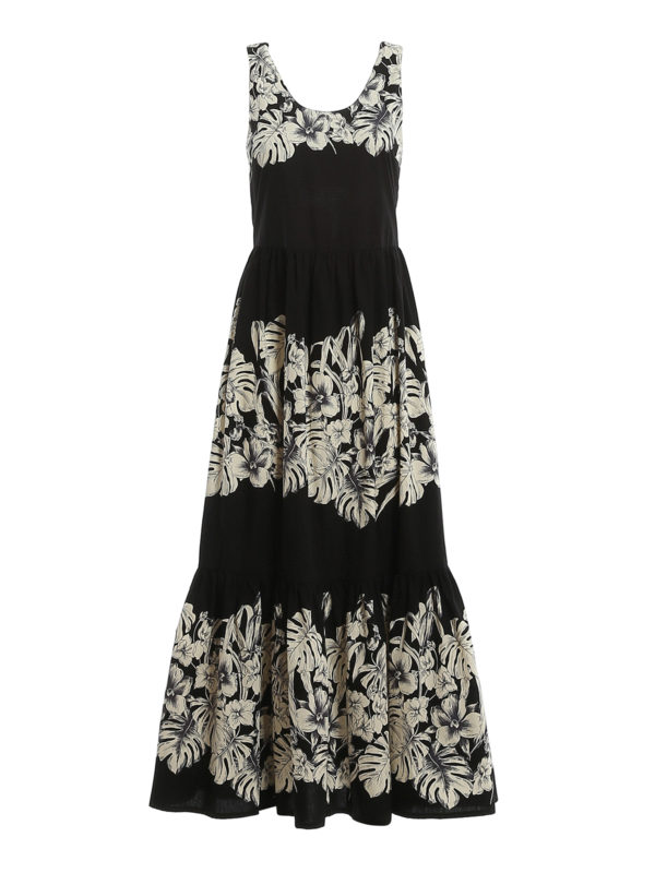 TWINSET: Maxikleider - Maxikleid - Blumenmuster