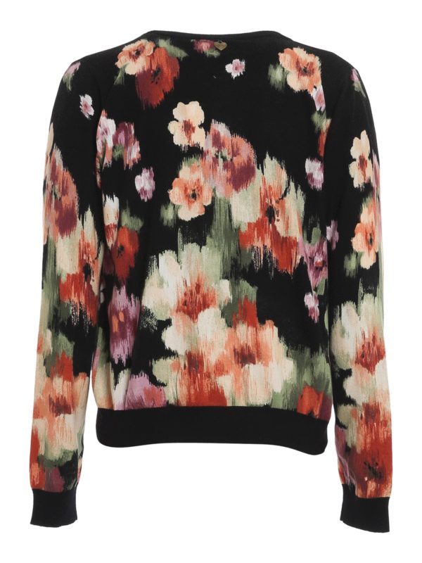 TWINSET: cardigans online - Chiné floral printed twinset