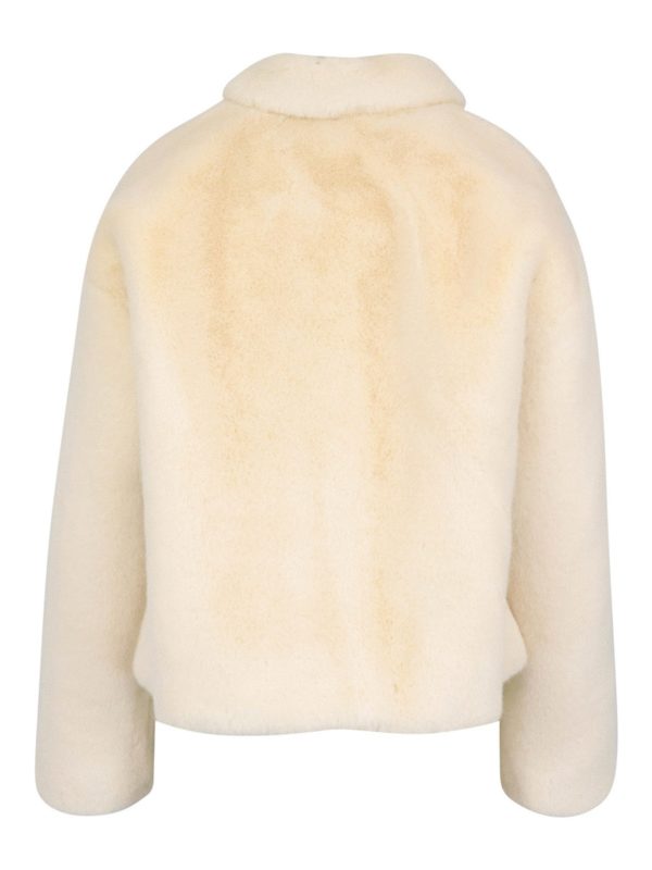 TWINSET: Pelz und Shearling online - Pelz - Creme