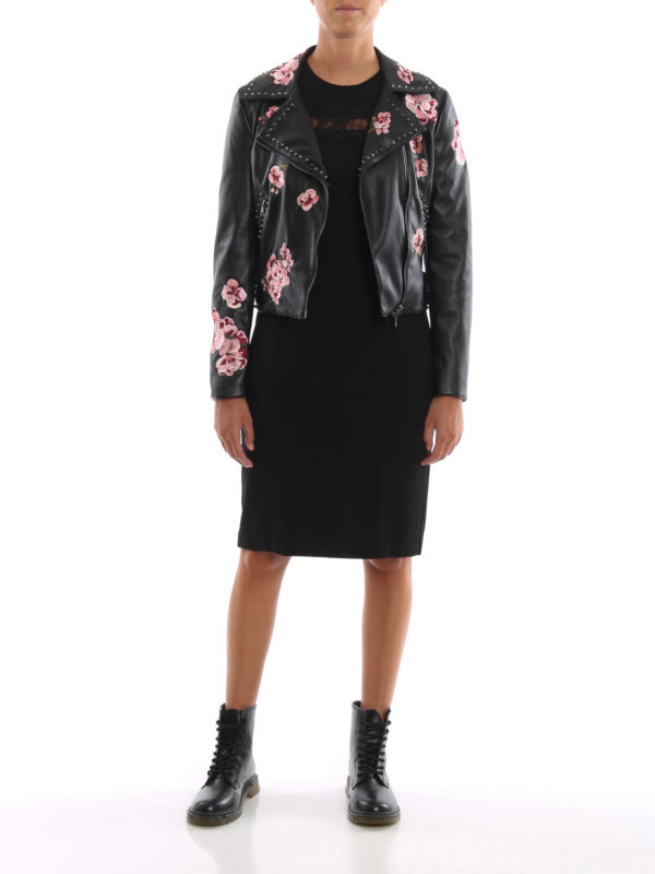 TWINSET: Lederjacken online - Lederjacke - Blumenmuster