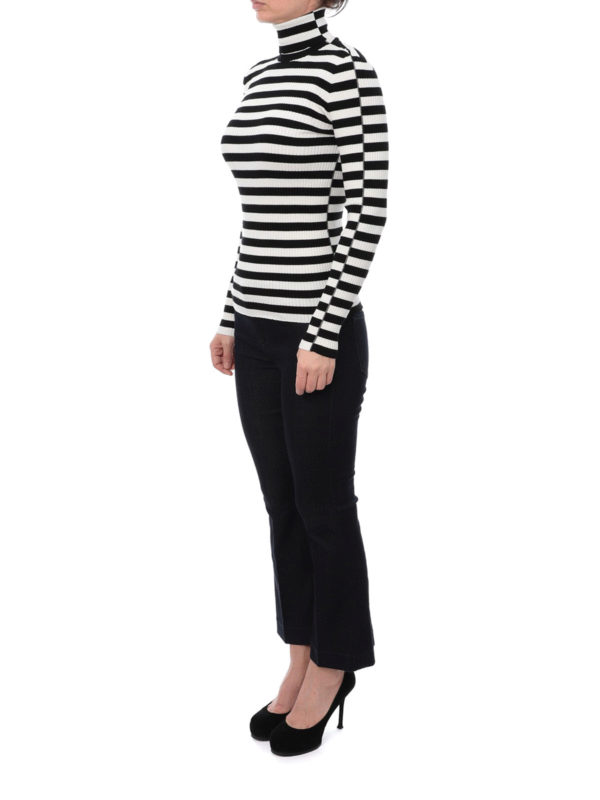 TWINSET: Rollkragenpullover  und Polo-Ausschnitt online - Rollkragenpullover - Gestreift