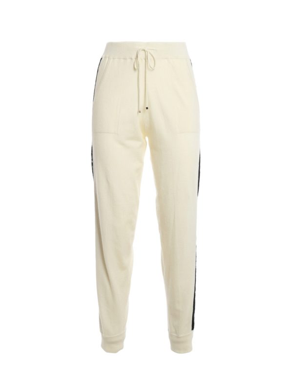 TWINSET: スウェットパンツ - トラックスーツ ボトムス - 白