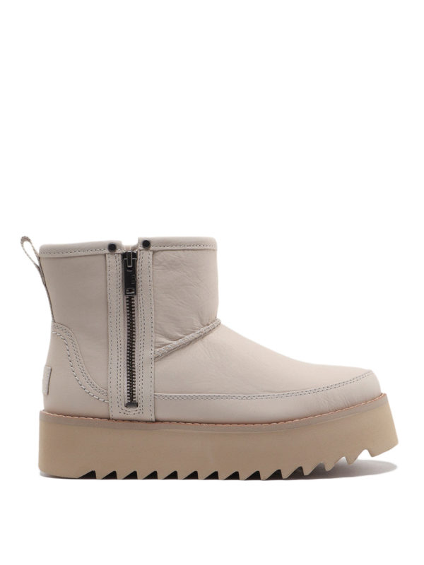 UGG: ankle boots - Classic Rebel Biker Mini booties
