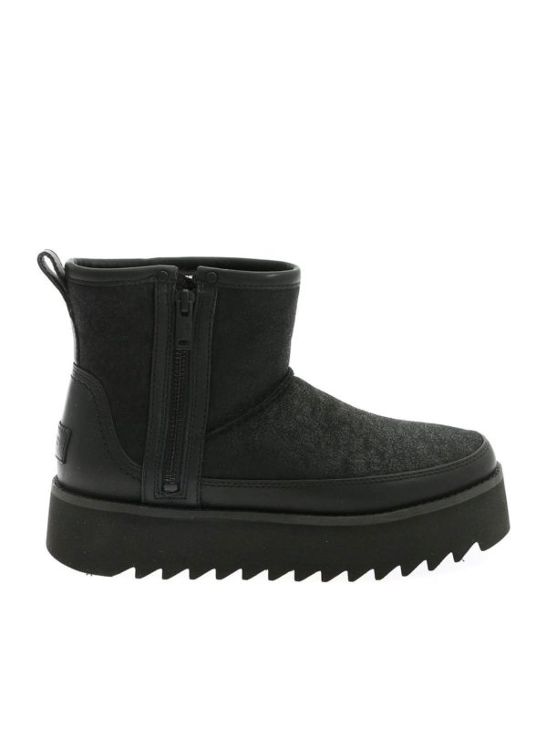UGG: Stiefeletten - Stiefeletten - Schwarz