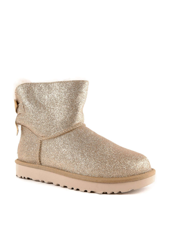 UGG: ankle boots online - Bow detailed glittered soft ankle boots