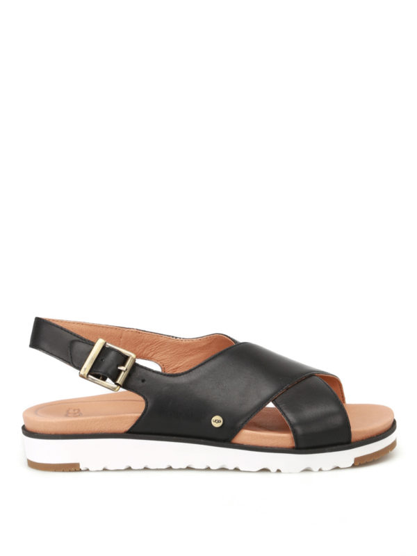 Ugg Kamile black leather sandals Black WKAMILE1092259WBLK