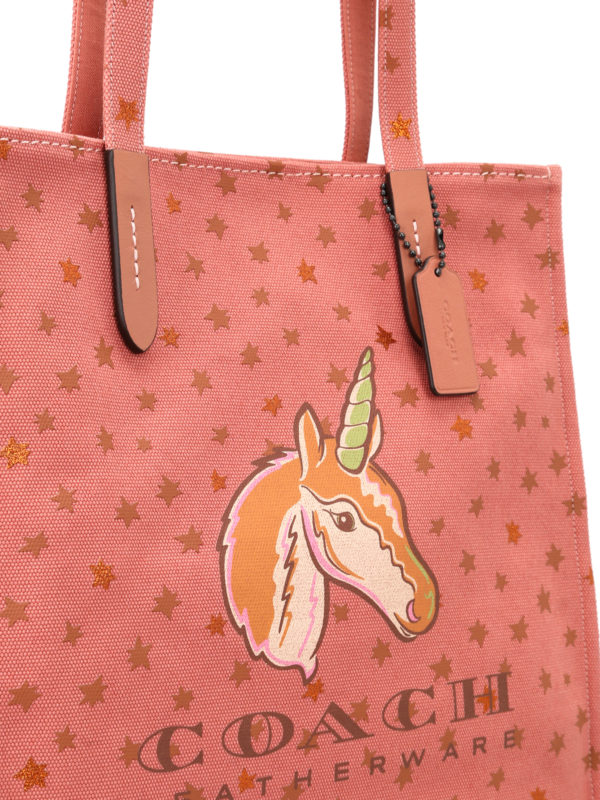 Uni canvas tote shop online: COACH