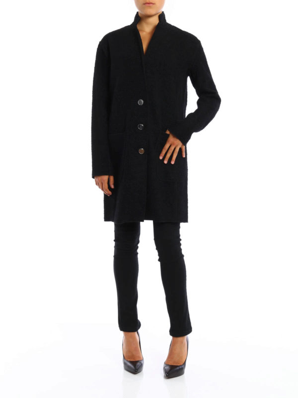 Unstructured wool blend coat shop online: MICHAEL KORS