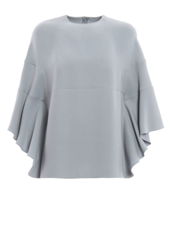 VALENTINO: Blusen - Bluse - Hellblau