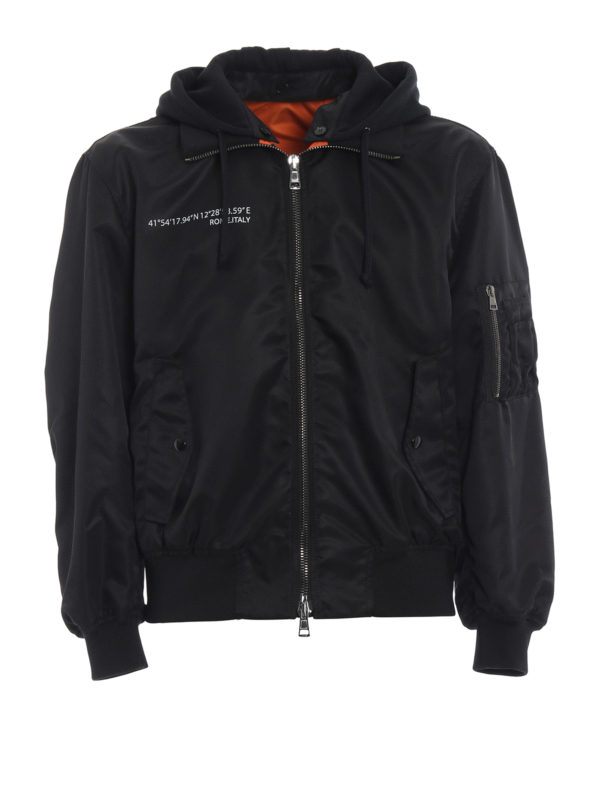 VALENTINO: bombers - Always print nylon bomber jacket