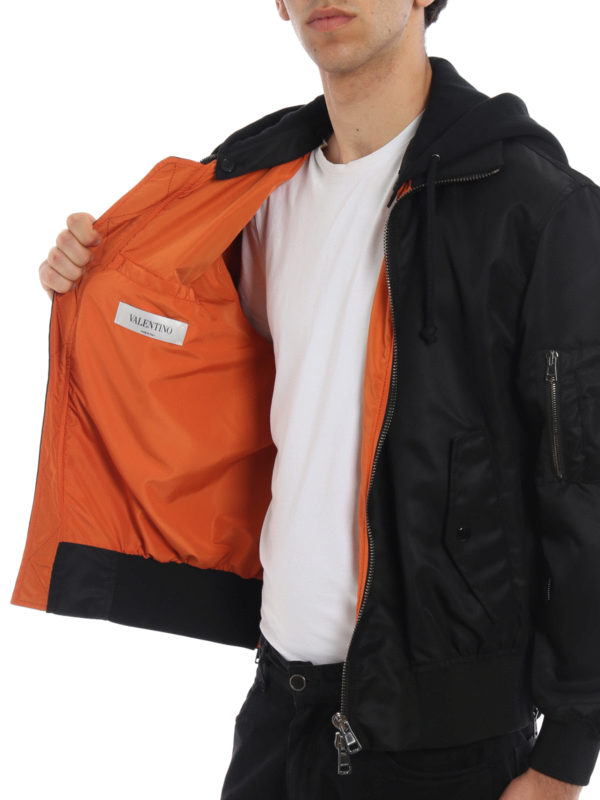VALENTINO buy online Always print nylon bomber jacket