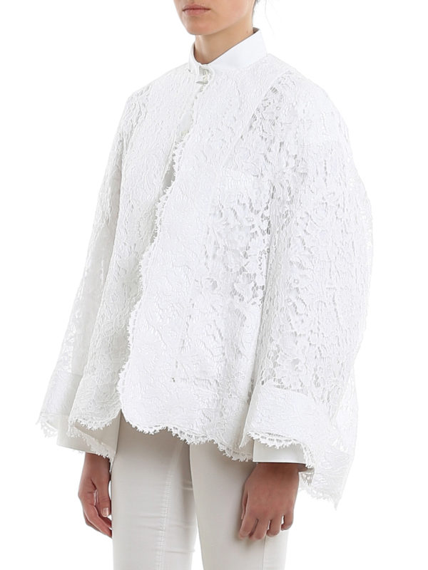 VALENTINO 白　ジャケット　フリル VALENTINO 白 ジャケット フリル