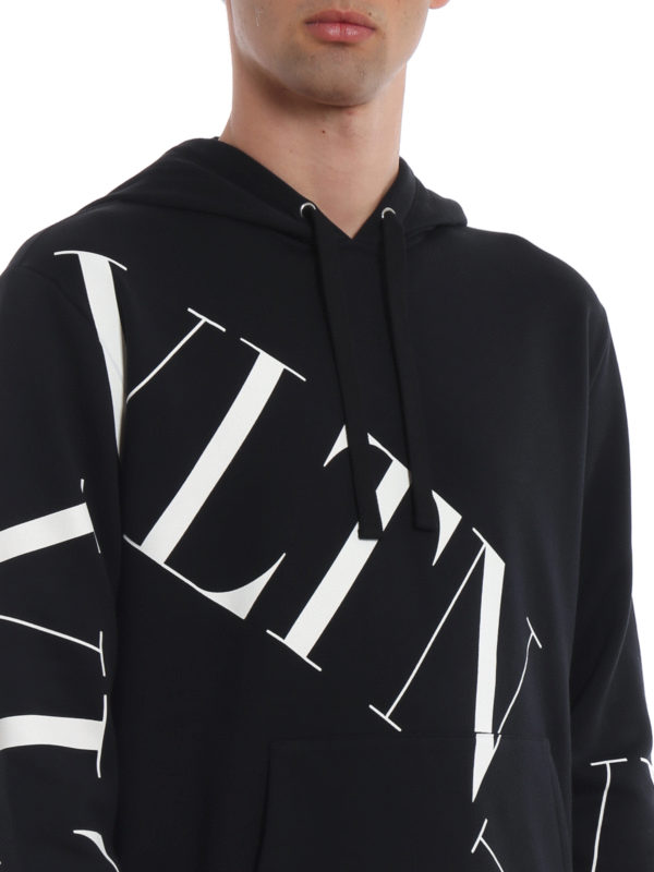 VALENTINO buy online VLTN Macrogrid print hoodie