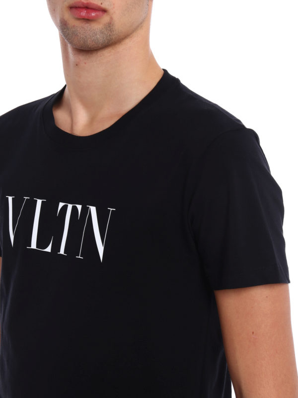 VALENTINO buy online VLTN print black T-shirt