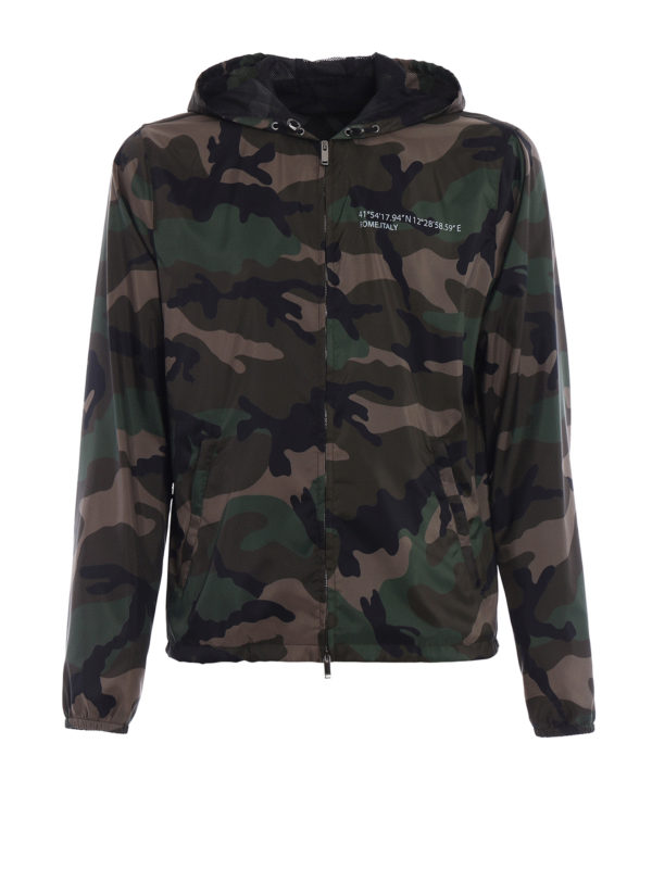 VALENTINO: casual jackets - Always nylon camouflage jacket