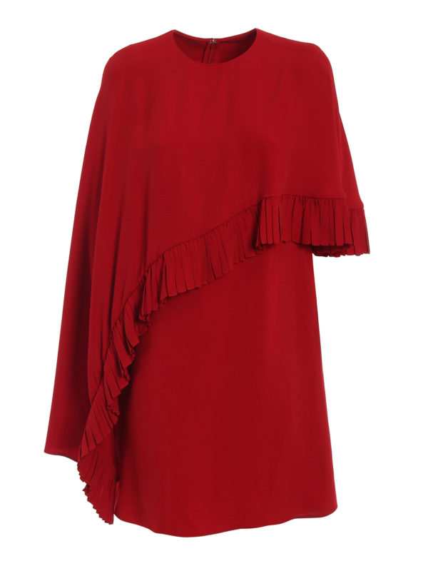 strapless open back dress Veda Bandeau Bodycon Mini Dress in Cherry Red