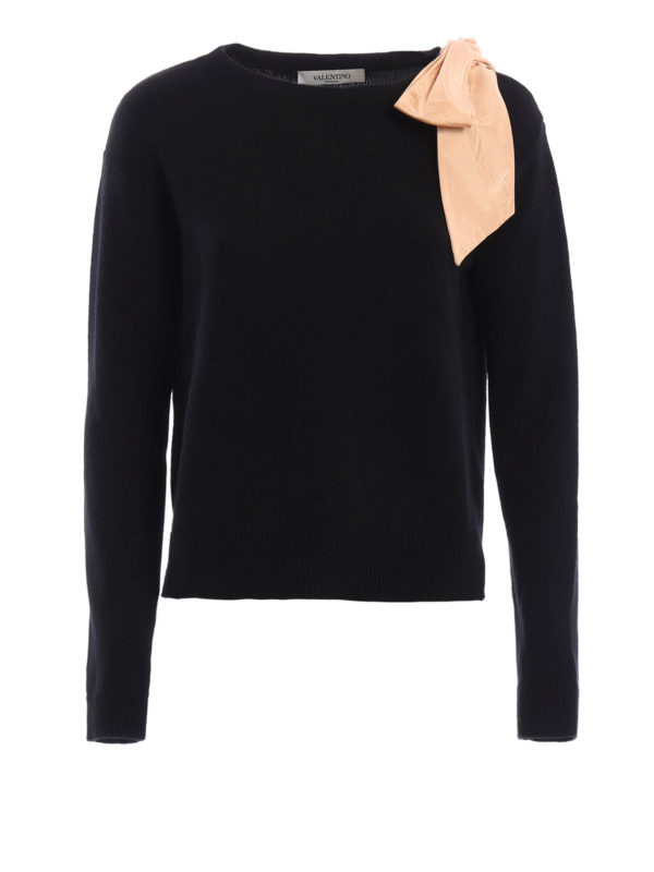 VALENTINO: Strickpullover mit Rundhalsausschnitt - Pullover Mit Rundhalsausschnitt