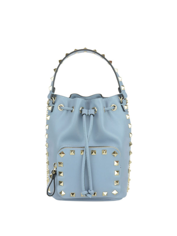Valentino Garavani バケットバッグ Rockstud - ライトブルー 