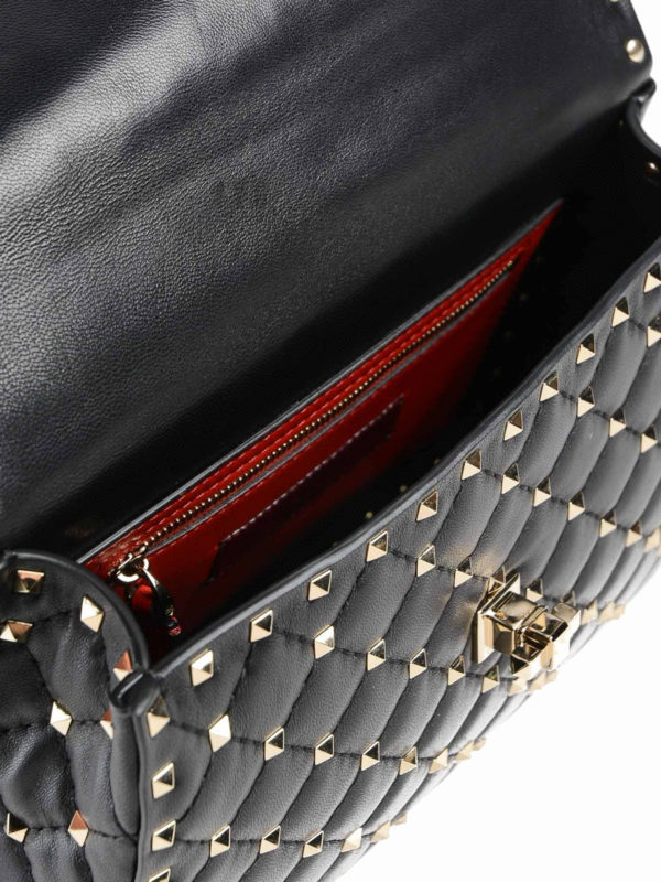 VALENTINO GARAVANI buy online Rockstud Spike black crossbody bag