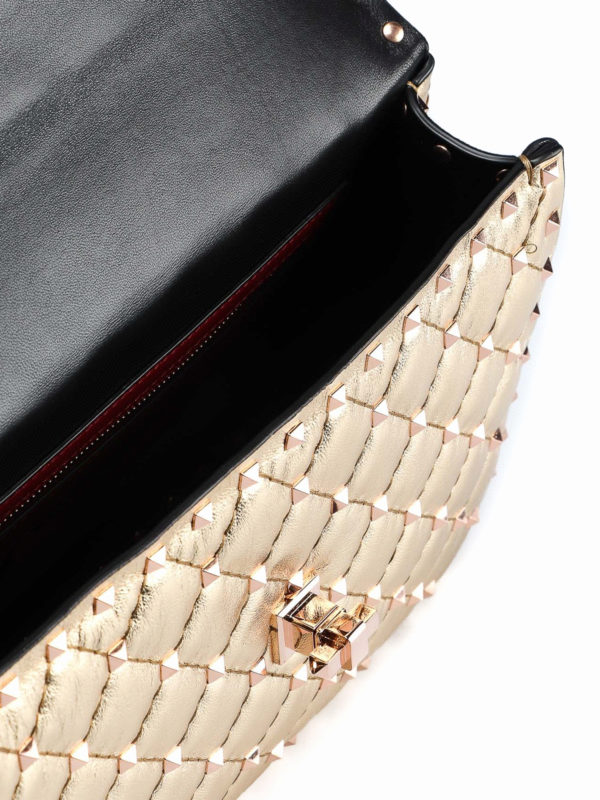 VALENTINO GARAVANI buy online Rockstud Spike M gold-tone bag