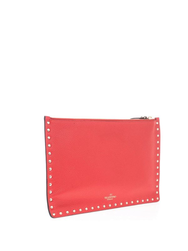 VALENTINO GARAVANI: Clutches online - Clutch - Rot